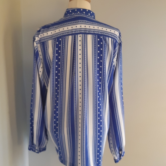 Vintage Simon Chang button down shirt Size 12 - Picture 2 of 10